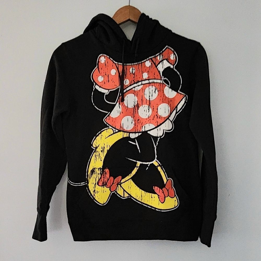 Disney Parks Minnie Mouse hooded sweatshirt women's size small